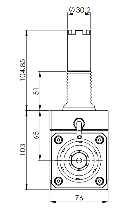 VDI40-HASS-ER32 HERRAMIENTA VIVA RADIAL 65mm HOLDWELL
