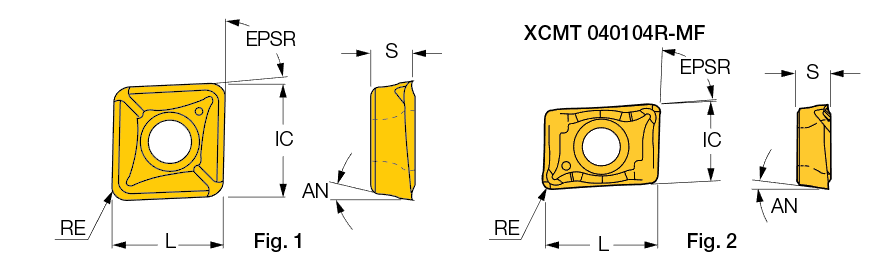 XCMT 10T304-MF IC908 ISCAR 