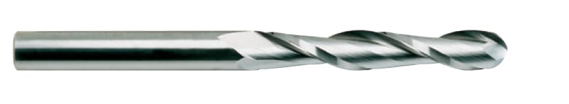 50584TC 2 FLUTE LONG BALL NOSE TICN-COATED CARBIDE 3/8 x 3/8 x 1-1/8 x 3 YG1