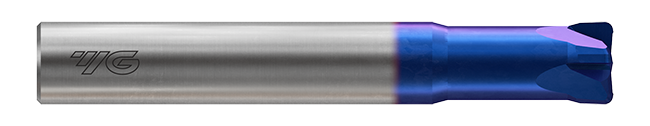G8B5906005 X5070 HIGH FEED 4FL 0˚ STUB CR E/M 6(R0.5)X6X2.5(12)X60 YG1