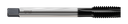 K2676 4 FLUTE SPIRAL POINTED PLUG DIN LENGTH ANSI SHANK HARDSLICK COATED FOR STEELS UPTO 35HRc - METRIC M18 - 1.5, D6 YG1