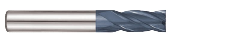 UGMF89024 4 FLUTE SQUARE 30 DEGREE HELIX Y- COATING CARBIDE END MILL 3/8 x 3/8 x 1 x 2-1/2 YG1