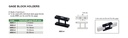 6883-3 GAGE BLOCK HOLDER RANGE 10-15MM  (CAT A) INSIZE