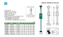 7102-600 DIGITAL VERTICAL SCALE RANGE 600MM READING 0.01MM/0.0005"  (CAT A) INSIZE