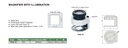 7524-10 MAGNIFIER WITH ILLUMINATION RANGE 10X  (CAT A) INSIZE