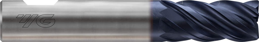 EMI96060 TitaNox-Power HPC 5FL H-38 CORNER RADIUS Flat END MILL 6(R0.3) x 6 x 13 x 57 YG1