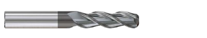JAH24910 ALU-POWER HPC 3FL CORNER RADIUS PLAIN SHANK COATED END MILL 8(R0.5) x 8 x 32 x 75 YG1