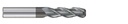 JAH24910 ALU-POWER HPC 3FL CORNER RADIUS PLAIN SHANK COATED END MILL 8(R0.5) x 8 x 32 x 75 YG1