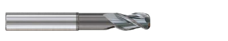 JAH25904 ALU-POWER HPC 3FL EXTENDED REACH CORNER RADIUS PLAIN SHANK COATED END MILL 8(R0.5) x 8 x 12(25) x 75 YG1
