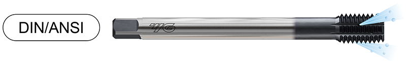 TRR15720GSP HSS-PM PRIME ANSI/DIN FORMING TAP WITH RADIAL OIL HOLE X-COATING INSERTPLUG 3/4-16UNF H10 110.0L YG1