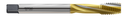 TTF19244R HSS-PM SPFL TAP CHIP BREAKER TIN COATED W/O COOLANT SHORT CHAMFER M4x0.7, D4 YG1